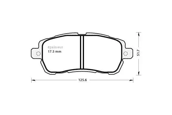 Brake Pad Set, disc brake (1289)