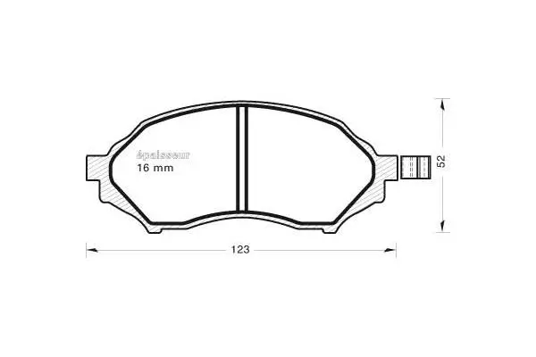 Brake Pad Set, disc brake (541)