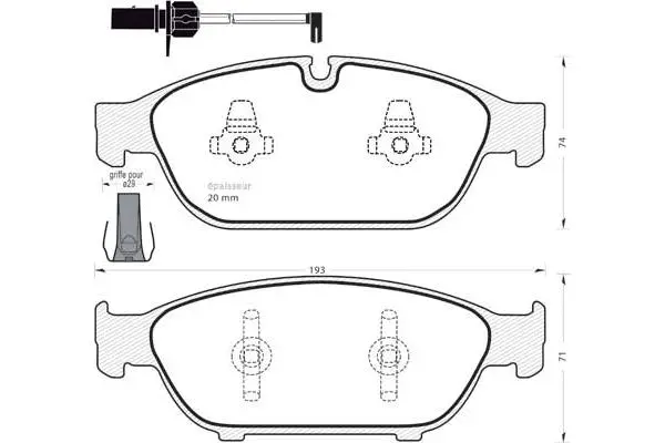 Brake Pad Set, disc brake (1033)
