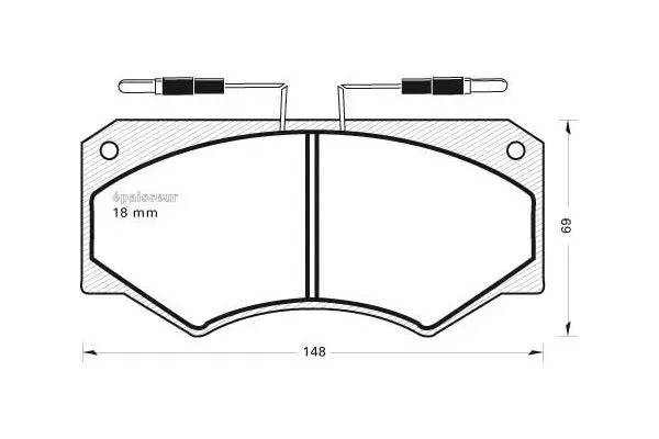 Brake Pad Set, disc brake (269)