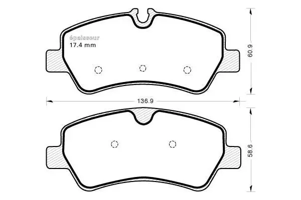 Brake Pad Set, disc brake (1143)