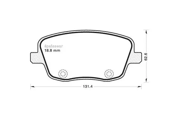 Brake Pad Set, disc brake (717)
