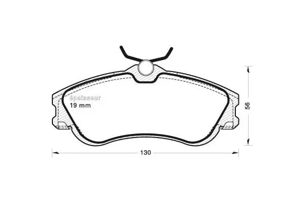 Brake Pad Set, disc brake (611)