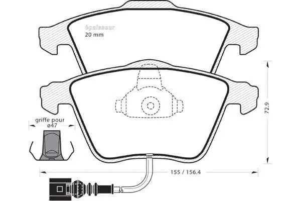Brake Pad Set, disc brake (955)
