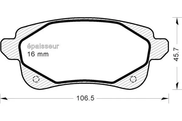 Brake Pad Set, disc brake (1224)