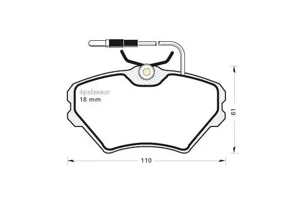 Brake Pad Set, disc brake (335)