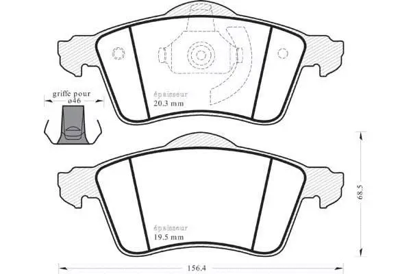 Brake Pad Set, disc brake (448)