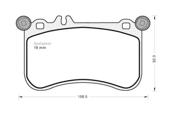 Brake Pad Set, disc brake (1082)