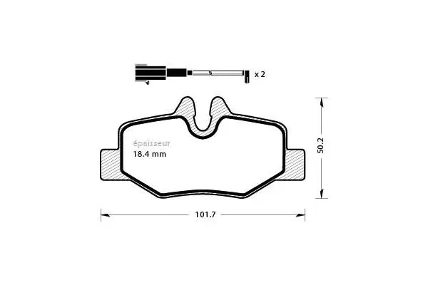 Brake Pad Set, disc brake (754)