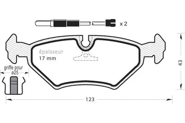 Brake Pad Set, disc brake (876)