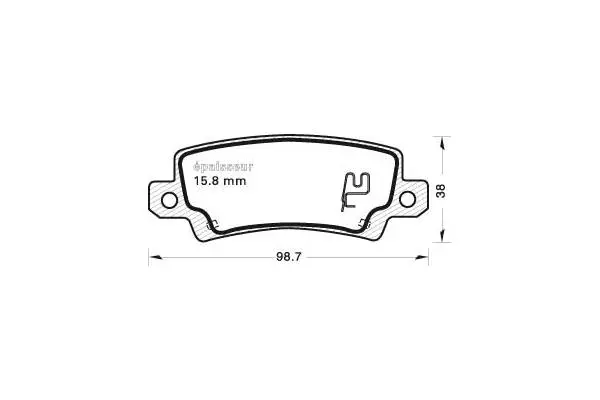 Brake Pad Set, disc brake (676)
