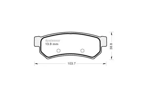 Brake Pad Set, disc brake (1105)