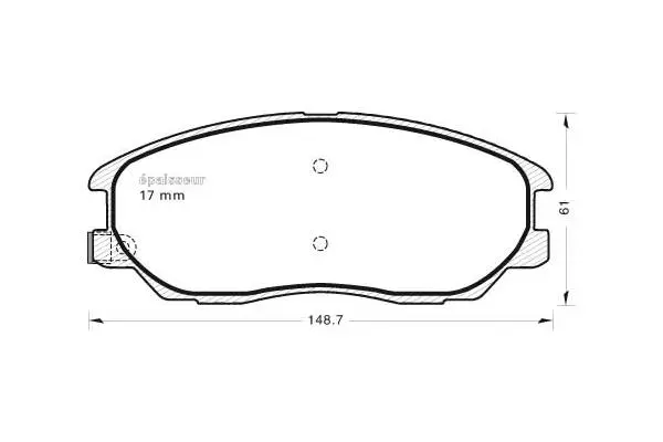Brake Pad Set, disc brake (870)