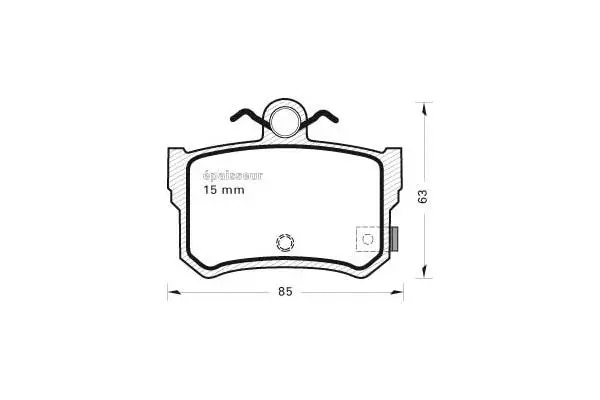 Brake Pad Set, disc brake (524)