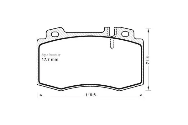 Brake Pad Set, disc brake (642)