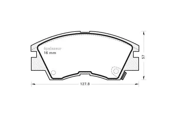 Brake Pad Set, disc brake (279)