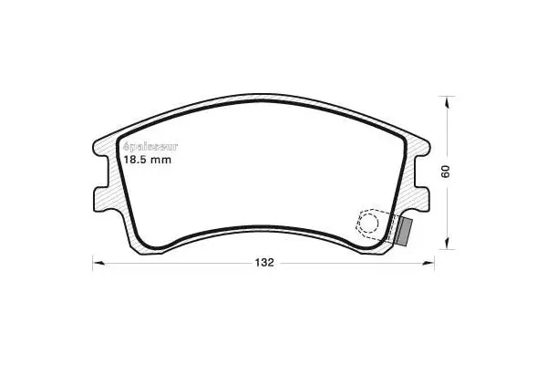 Brake Pad Set, disc brake (651)