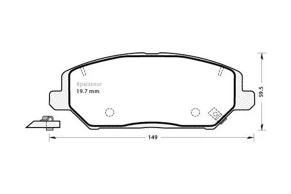 Brake Pad Set, disc brake (1307)