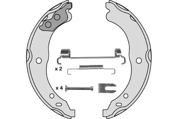 Brake Shoe Set, parking brake (M845R)