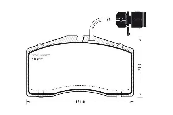 Brake Pad Set, disc brake (596)