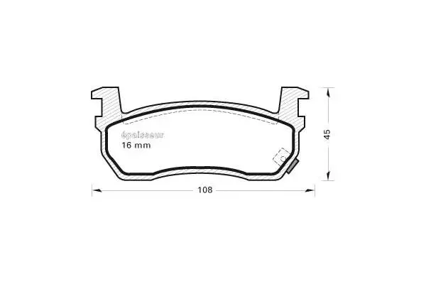 Brake Pad Set, disc brake (262)