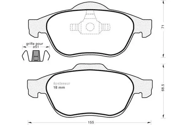 Brake Pad Set, disc brake (556)