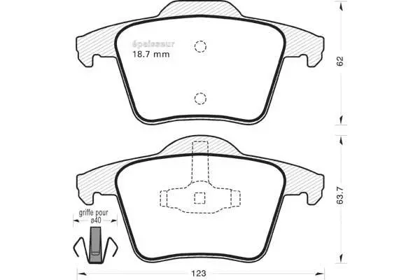Brake Pad Set, disc brake (711)