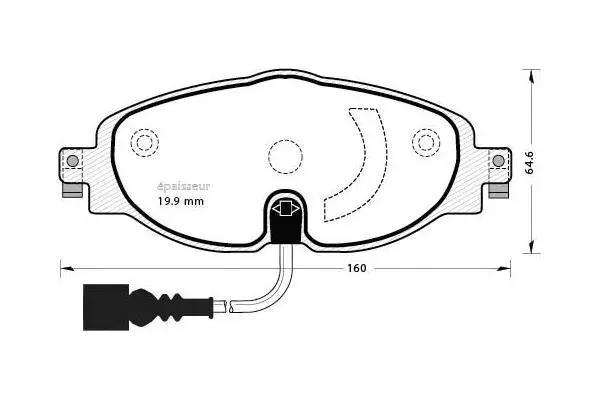 Brake Pad Set, disc brake (1119)