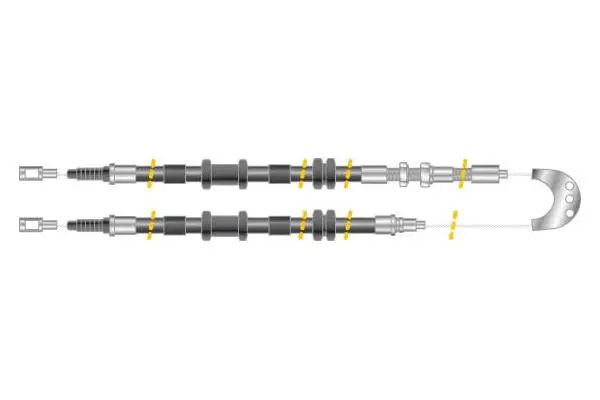 Cable Pull, parking brake (CF5615)