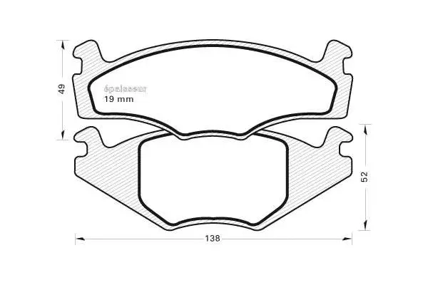Brake Pad Set, disc brake (192)