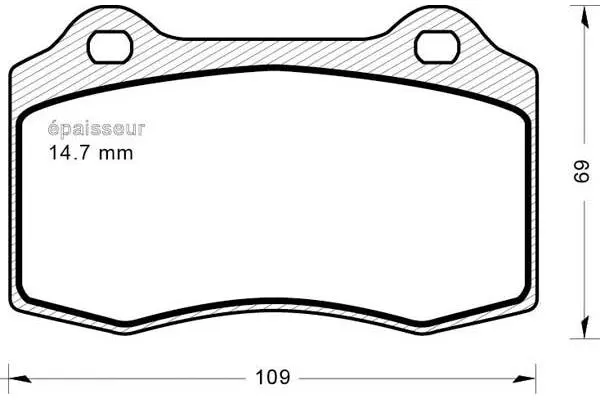 Brake Pad Set, disc brake (1205)