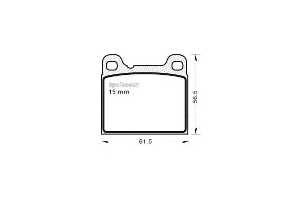 Brake Pad Set, disc brake (573)