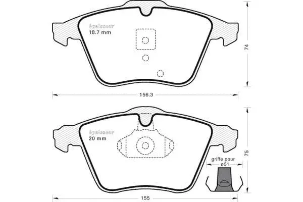 Brake Pad Set, disc brake (864)
