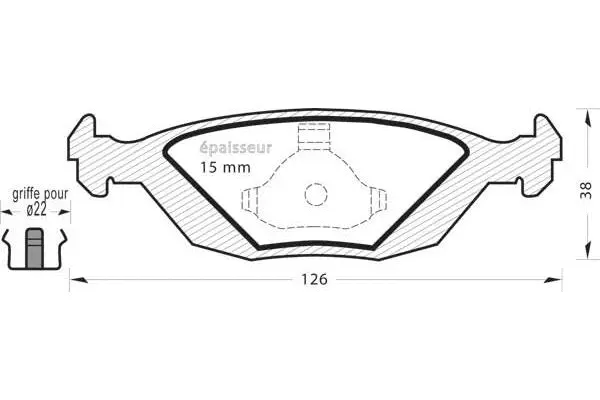 Brake Pad Set, disc brake (231)