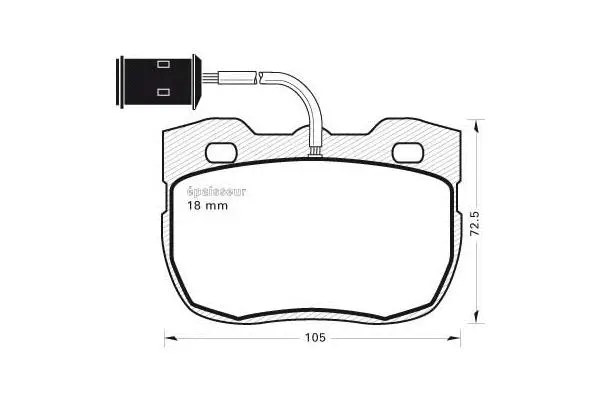 Brake Pad Set, disc brake (361)