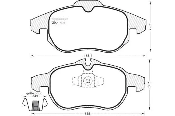 Brake Pad Set, disc brake (683)