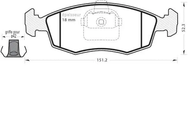 Brake Pad Set, disc brake (490)