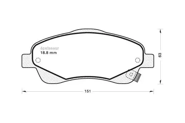 Brake Pad Set, disc brake (719)