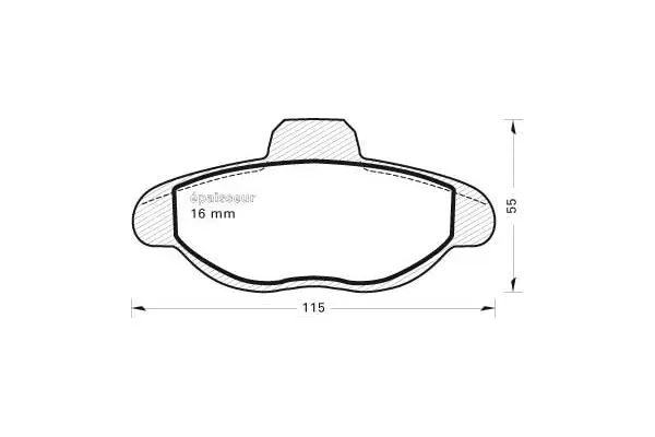 Brake Pad Set, disc brake (326)