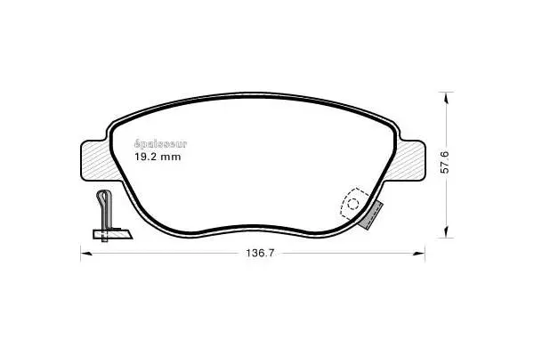Brake Pad Set, disc brake (1134)