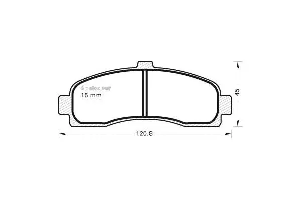 Brake Pad Set, disc brake (345)