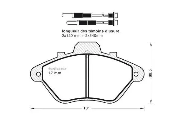 Brake Pad Set, disc brake (235)