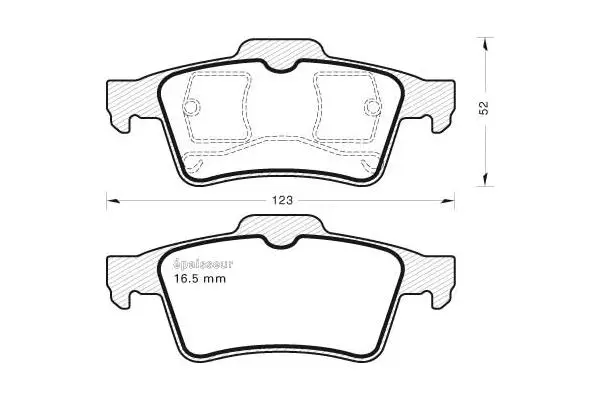 Brake Pad Set, disc brake (557)