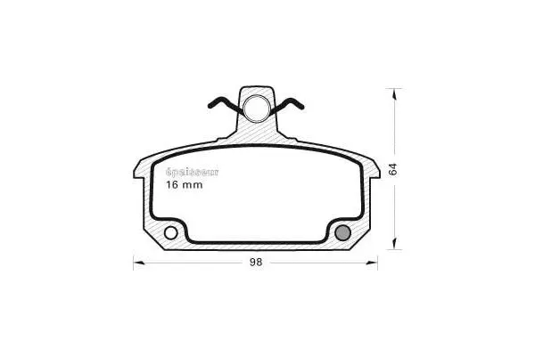 Brake Pad Set, disc brake (122)