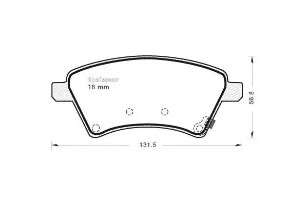 Brake Pad Set, disc brake (839)
