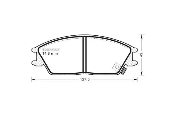Brake Pad Set, disc brake (437)