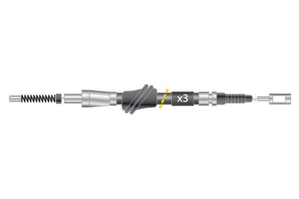 Cable Pull, parking brake (CF5027)