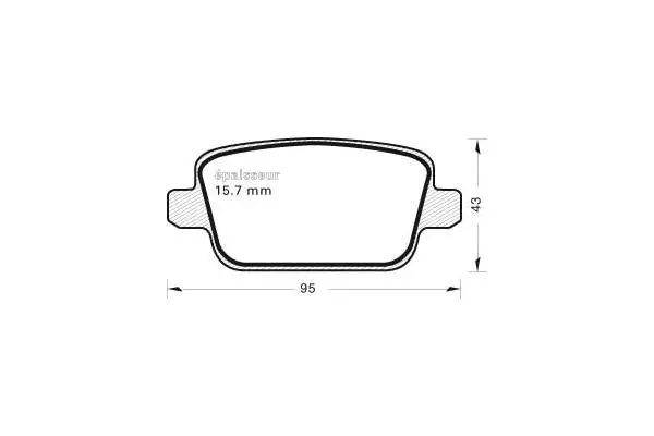 Brake Pad Set, disc brake (865)