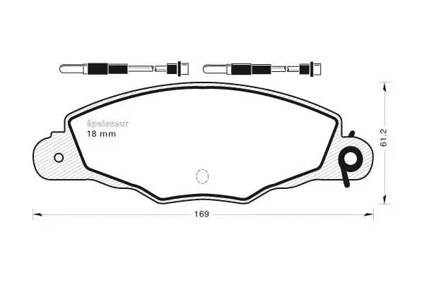 Brake Pad Set, disc brake (444)