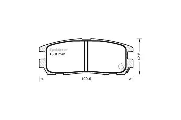 Brake Pad Set, disc brake (472)